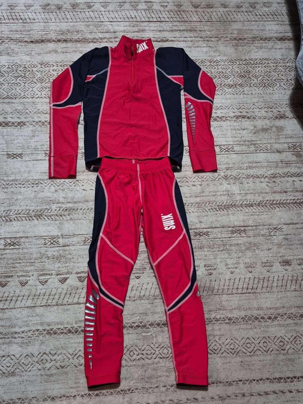 Kids Red & Black Athletic Matching Set - SOX Branded